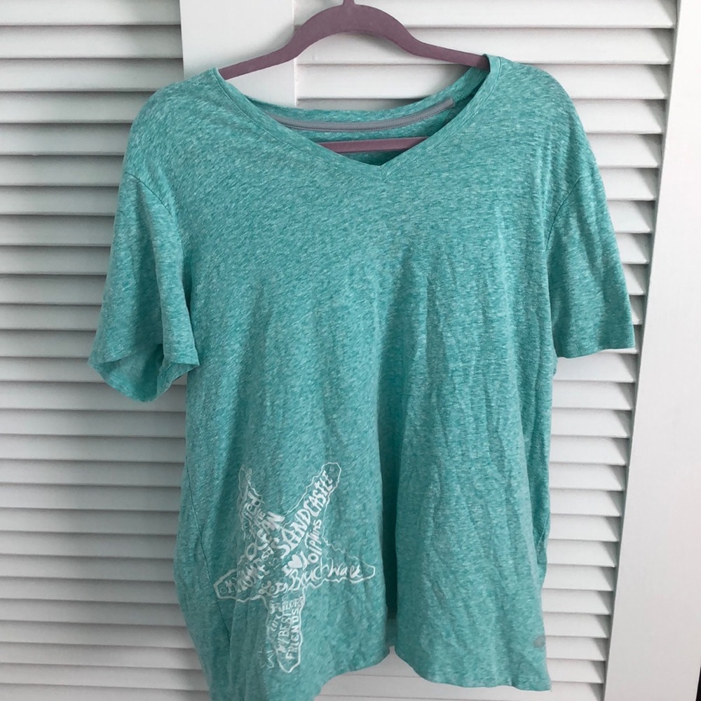 nice blue shirt with a starfish